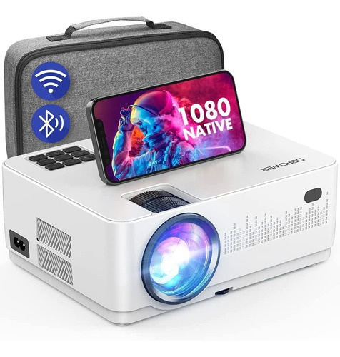 Proyector De Vídeo Dbpower, Wifi, Bluetooth, 1080p, 9000 Lm