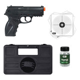 Pistola Airsoft Pressão Co2 Rossi C11 4.5 + Kit Protection 5