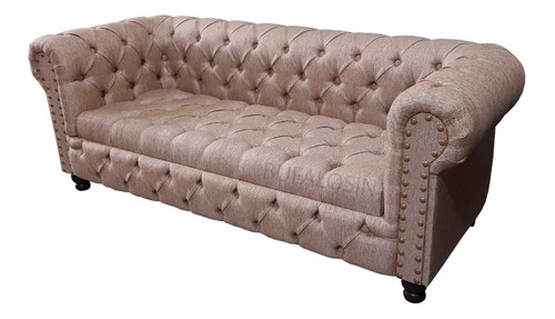 Sillon Chesterfield 3 Cuerpos Asiento Capitone Antidesgarro 