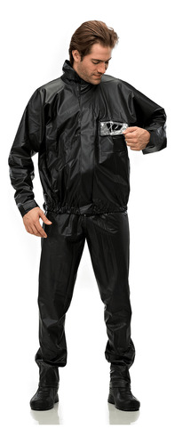 Conjunto Capa Chuva Pantaneiro Pvc Masculina Moto 2900