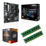 Combo Act Asus A520m-a Ii Csm + Ryzen 5 5600g + 2x 8gb 3200 