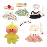 Ea Pato De Peluche Lalafanfan, 4 Piezas, Accesorios De Ropa