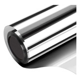 Película Tipo Espejo Plata 8m Lineal Con Protección De Calor