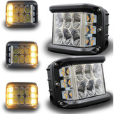 Par De Faros Dually 36w 12 Led Estrobo Laterales Ambar