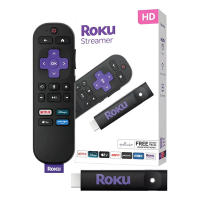 Roku 3840s2 Streaming Stick Hd Con Control Remoto Por Voz Negro De Voz | Meses sin interés