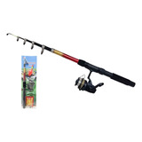 Kit Pesca Principiantes Caña Telescopica 2.15 M + Reel Boya