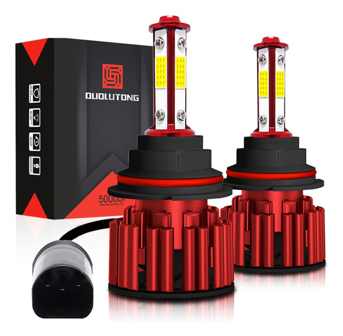 Kit De Faros Delanteros De 4 Lados 9007 H4 Led Rayo H13