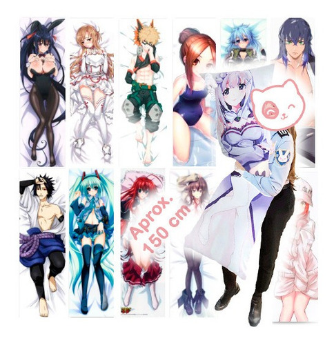 Dakimakura Personalizada Gigante Funda + Relleno Body Pillow