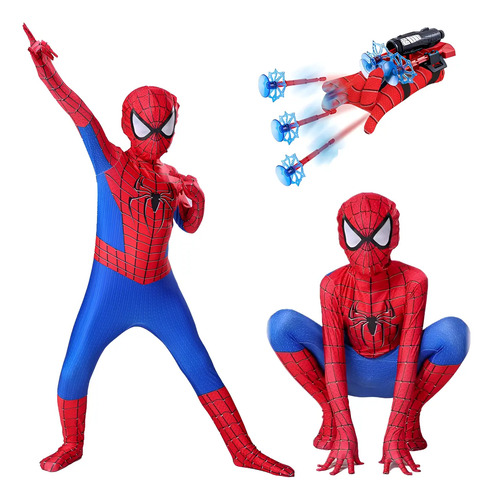 Disfraz De Spiderman Traje Niños Cosplay Anime Araña Ropa Disfrace De Halloween | Envío gratis