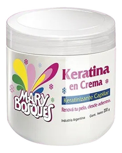 Keratina En Crema Mary Bosques - Pote X 200 Gr