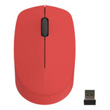 Mouse Optico Silencioso Para Pc, Ergonomico | Rojo / Rapoo