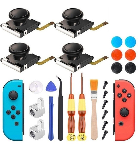 Nintendo Switch-kit De Accesorios De Repuesto Para Joycon