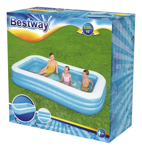 Pileta Inflable Rectangular 1161 Lts Bestway1 54009