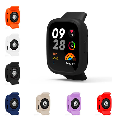 Funda De Silicon Protectora Para Redmi Watch 3 Lite Y Active