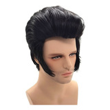 Cosplay Peluca Cantantes De Rock Masculinos Elvis Aron