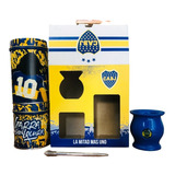 Set Matero Yerbero + Azucarero + Mate + Caja Regalo Boca Jrs