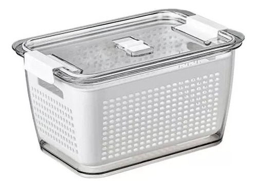 Organizador De Refrigerador Clear Fresh Caja Con Cesta 4.5lt
