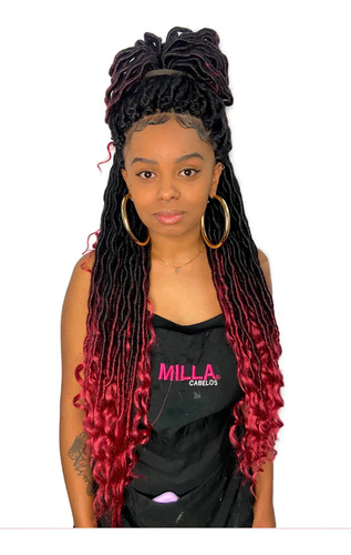 Aplique Dread Faux Locs Goddess Black Beauty - Crochet Braid