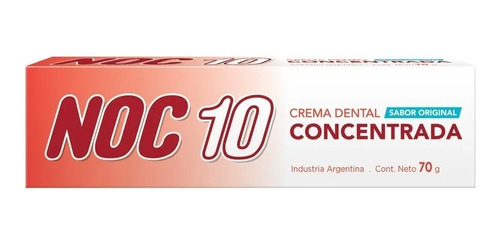 Pack X 10 Noc 10 Dentífrico Concentrado 70 Grs