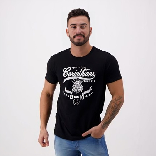 Camisa Camiseta Time De Futebol Corinthians Oficial 