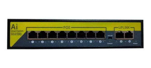 Switch Poe 8 Poe + 2 Uplink 120w Dc52v Ieee802.3af/at Ipc