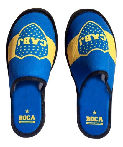 Pantuflas De Boca Juniors  Con Corderito Niños Y Adultos