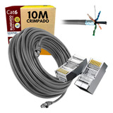 Cabo De Rede Cat6 Ftp Blindado Externo 100% Cobre 10 Metros