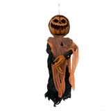 Abóbora Assustadora Grande Som Led Decoração De Halloween