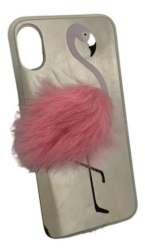 Capa Espelhada Flamingo Rosa Para iPhone 6 6s 7 8 Plus