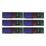 Kit Teclado Gamer Iluminação Abnt2 Para Notebooks E Pcs Usb 