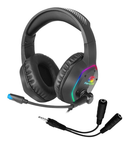 Headset Gamer Fortrek Blackfire Rgb Rainbow