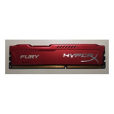 Hyperx Fury, 4gb, 1333mhz, Ddr3, Cl9, Vermelho - Hx313c9fr/4