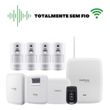 Kit Alarme Wifi Sf Amt 8000 4 Sensores C/ Câmera Intelbras
