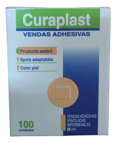 Parche Curita Spot (redondo) Curaplast 100 Unidades