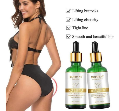 2 Unidades, Hip Up Firming Lift Cresce Bumbum Rápido X