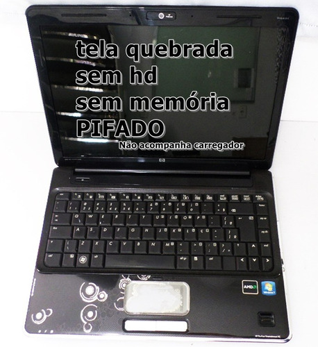 Notebook Hp Pavilion Dv4 2112br - Para Peças - Pifado