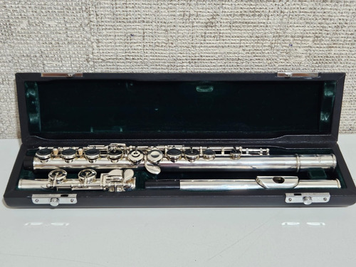 Flauta Transversal Pearl Pf 525 Prata Japão Usado Ref: 392
