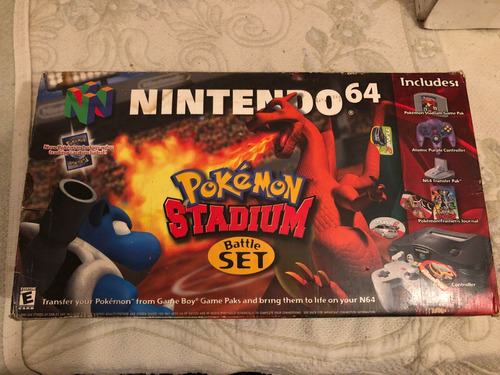 Nintendo 64 Pokemon Stadium Set Completo