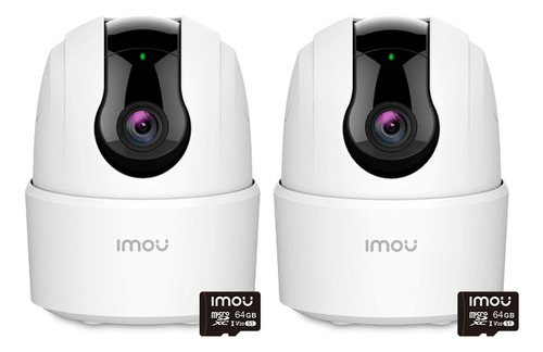 Kitx2 Cámara De Seguridad Imou Ranger 2c Wifi Ip 2mp + 64gb