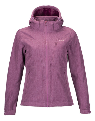 Chaqueta Mujer Lippi Macaya Softshell Hoody Púrpura I20