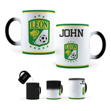 Taza Mágica León Fc Personalizada