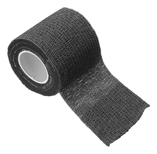  Kit 2x Camotape Elástica 4,5 Metros 5cm Larg Preto