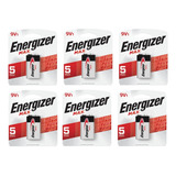 Bateria Energizer Max 9v Rectangular Pack X 6 Unidades