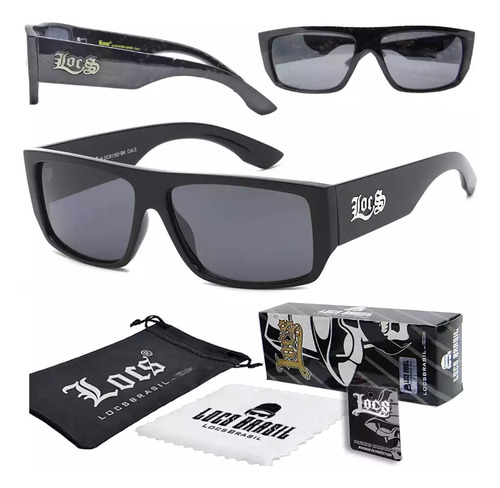 Óculos Escuros Locs Brasil - Laybone Bk - Uv400 Premium