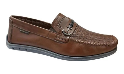 Sapato Mocassim Pegada Masculino Couro Legitimo Dock Side