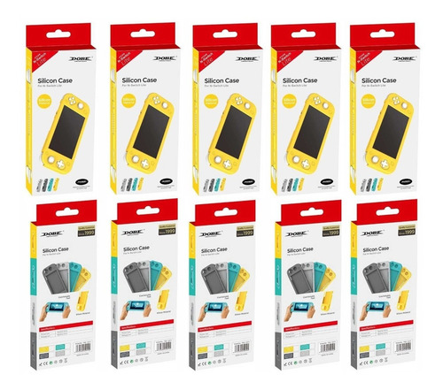 Lote 10 Fundas Protectora De Silicon Para Switch Lite