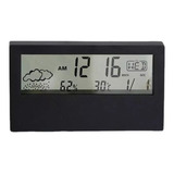 Reloj Despertador Digital Usb/pilas Temperatura Negro Blanco