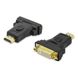 Kit 10 Adaptador Dvi 24+1 Fêmea Para Hdmi Macho Bear Cabos