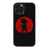 Funda Para Celular Dragon Ball Goku Niño Luna Llena Roja Neg