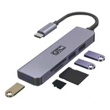 Multiplicador De Puertos X 4 Usb Hub Gtc Color Gris